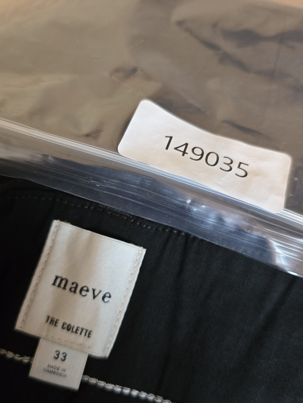 Maeve The Colette Pants Black Wide Leg Cropped High Rise Size 33 Magic Fabric - Picture 5 of 14